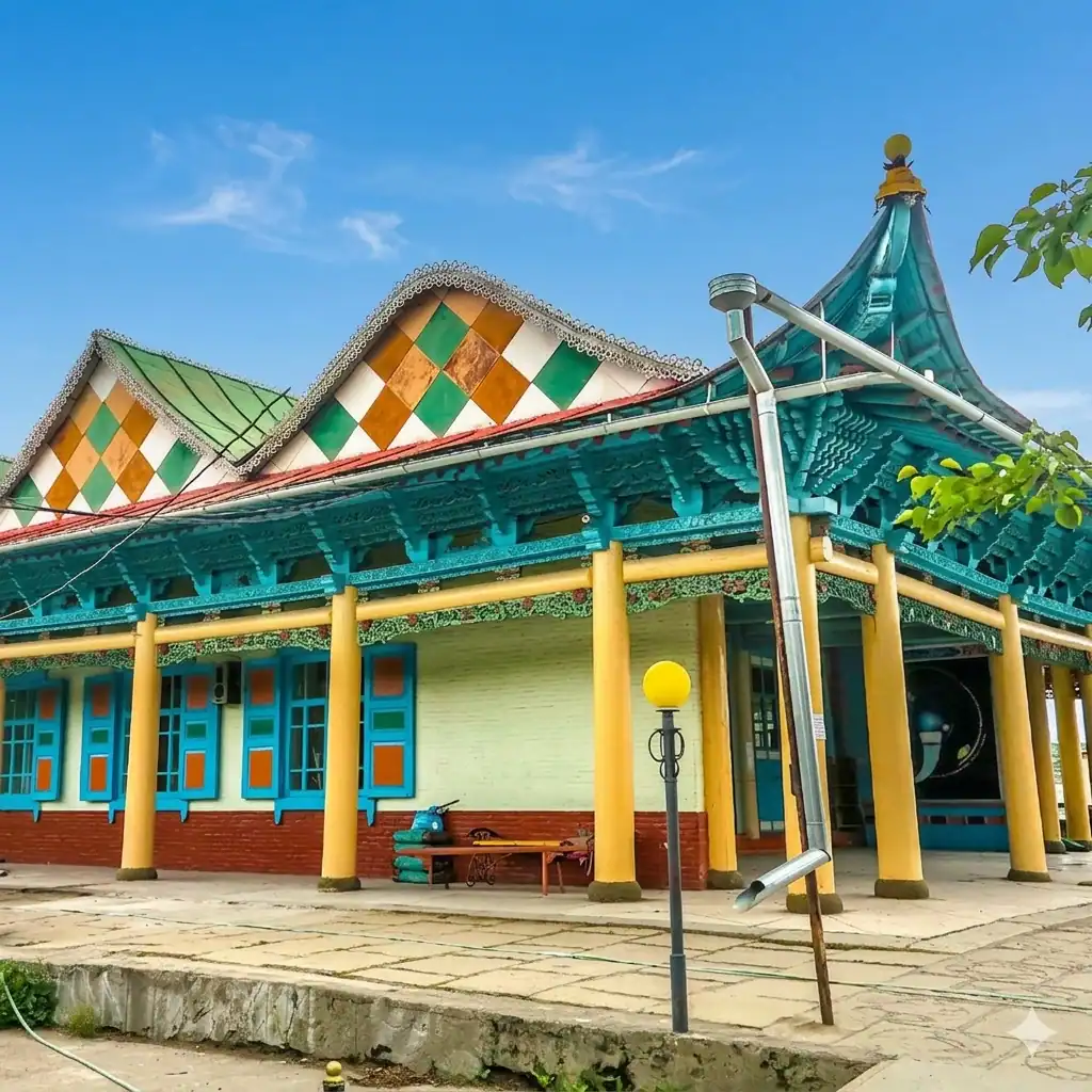 Karakol city tour Kyrgyzstan — Orthodox church and Dungan mosque